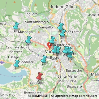 Mappa 21100 Varese VA, Italia (1.75615)
