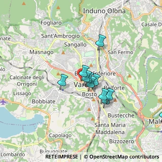 Mappa 21100 Varese VA, Italia (1.39091)