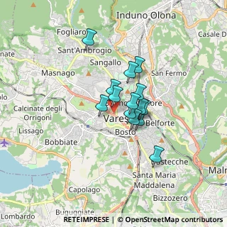 Mappa 21100 Varese VA, Italia (1.07857)