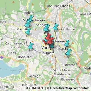 Mappa Via Luigi Sacco, 21100 Varese VA, Italia (1.1365)