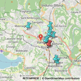 Mappa 21100 Varese VA, Italia (1.42455)