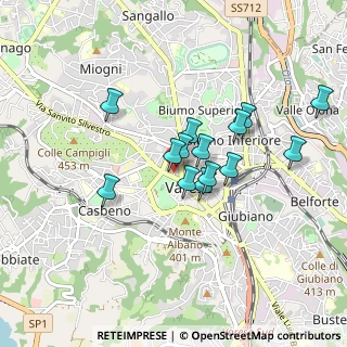 Mappa Via Luigi Sacco, 21100 Varese VA, Italia (0.69286)