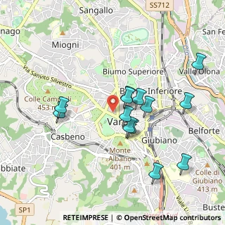 Mappa 21100 Varese VA, Italia (0.88462)