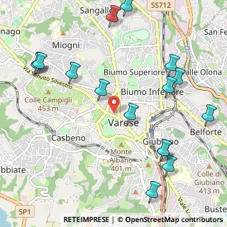 Mappa 21100 Varese VA, Italia (1.3225)