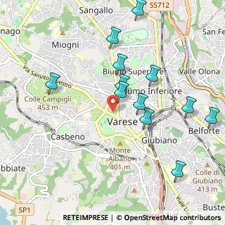 Mappa 21100 Varese VA, Italia (1.03333)