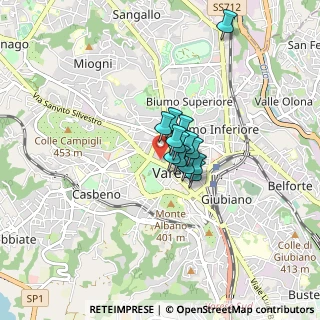 Mappa Via Luigi Sacco, 21100 Varese VA, Italia (0.42769)