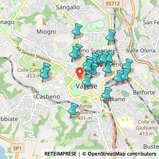 Mappa 21100 Varese VA, Italia (0.74)