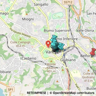 Mappa Via Luigi Sacco, 21100 Varese VA, Italia (0.422)