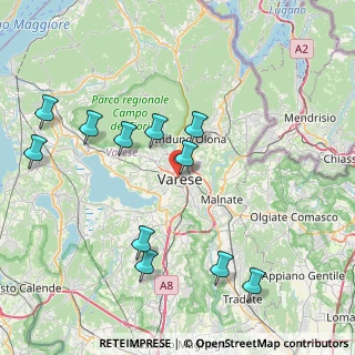 Mappa 21100 Varese VA, Italia (8.66727)