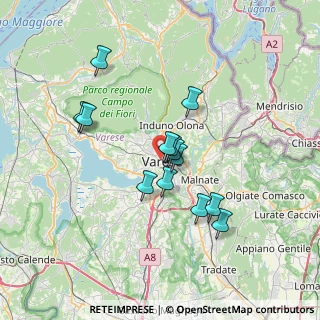 Mappa 21100 Varese VA, Italia (5.76077)