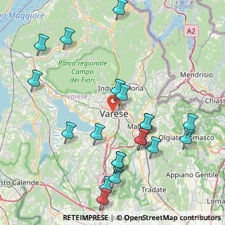 Mappa 21100 Varese VA, Italia (9.3585)