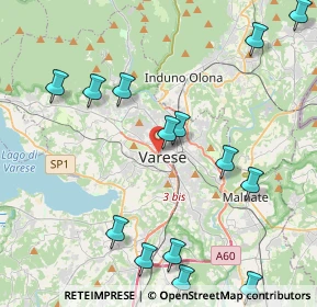 Mappa 21100 Varese VA, Italia (5.71647)