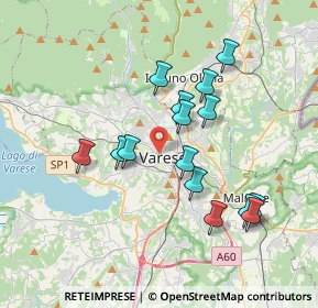 Mappa 21100 Varese VA, Italia (3.352)