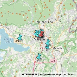 Mappa 21100 Varese VA, Italia (1.55833)