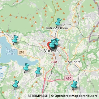 Mappa 21100 Varese VA, Italia (3.555)