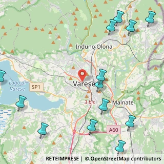 Mappa 21100 Varese VA, Italia (6.17)