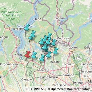 Mappa 21100 Varese VA, Italia (8.34824)