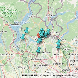 Mappa 21100 Varese VA, Italia (7.75333)