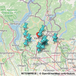 Mappa 21100 Varese VA, Italia (9.6865)