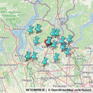 Mappa 21100 Varese VA, Italia (10.811)