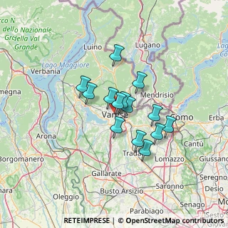 Mappa 21100 Varese VA, Italia (9.41429)