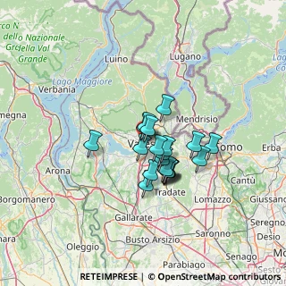 Mappa 21100 Varese VA, Italia (8.805)