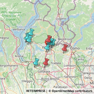 Mappa 21100 Varese VA, Italia (9.74667)