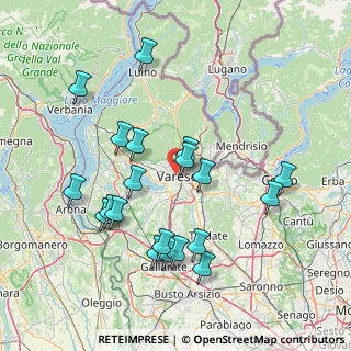 Mappa 21100 Varese VA, Italia (15.5435)