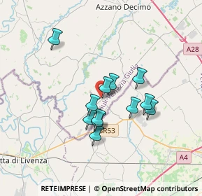 Mappa Via Aldo Moro, 33076 Pravisdomini PN, Italia (2.68917)