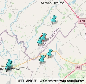 Mappa Via Aldo Moro, 33076 Pravisdomini PN, Italia (6.09077)