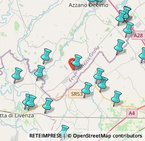 Mappa Via Aldo Moro, 33076 Pravisdomini PN, Italia (5.4915)