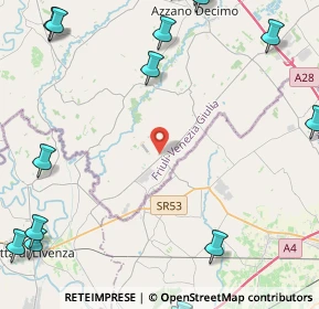 Mappa Via Aldo Moro, 33076 Pravisdomini PN, Italia (7.3475)