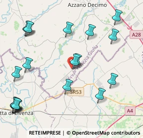 Mappa Via Aldo Moro, 33076 Pravisdomini PN, Italia (5.412)