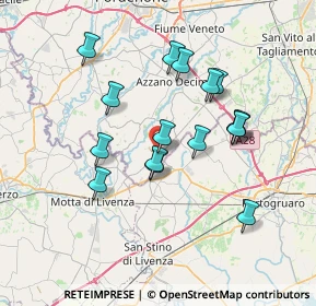 Mappa Via Aldo Moro, 33076 Pravisdomini PN, Italia (6.39125)