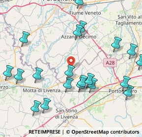 Mappa Via Aldo Moro, 33076 Pravisdomini PN, Italia (9.629)
