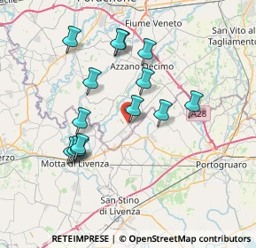Mappa Via Aldo Moro, 33076 Pravisdomini PN, Italia (6.74429)