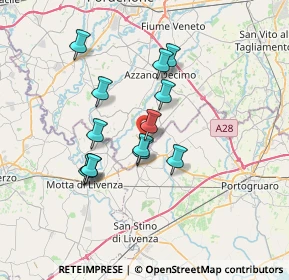 Mappa Via Aldo Moro, 33076 Pravisdomini PN, Italia (5.77769)