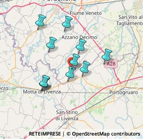 Mappa Via Aldo Moro, 33076 Pravisdomini PN, Italia (5.95545)
