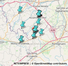 Mappa Via Aldo Moro, 33076 Pravisdomini PN, Italia (5.21059)