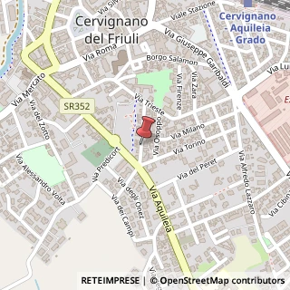 Mappa Via del Risorgimento,  11, 33052 Cervignano del Friuli, Udine (Friuli-Venezia Giulia)