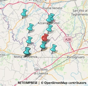 Mappa Via Roma, 33076 Pravisdomini PN, Italia (5.82462)