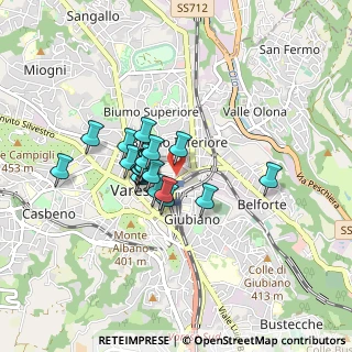 Mappa Piazzale Trento, 21100 Varese VA, Italia (0.5885)