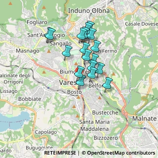 Mappa Piazzale Trento, 21100 Varese VA, Italia (1.44895)