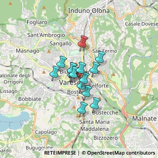 Mappa Piazzale Trento, 21100 Varese VA, Italia (0.976)