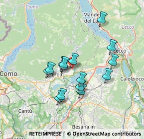 Mappa Via per Erba, 22030 Eupilio CO, Italia (5.778)