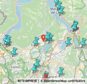 Mappa Via per Erba, 22030 Eupilio CO, Italia (10.726)
