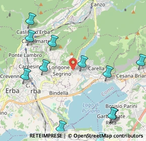 Mappa Via per Erba, 22030 Eupilio CO, Italia (2.78769)