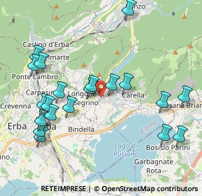 Mappa Via per Erba, 22030 Eupilio CO, Italia (2.21)