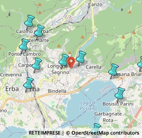 Mappa Via per Erba, 22030 Eupilio CO, Italia (2.5875)