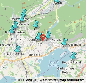 Mappa Via per Erba, 22030 Eupilio CO, Italia (2.0775)